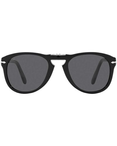 Persol Steve Mcqueen Pilot Frame Sunglasses - Black