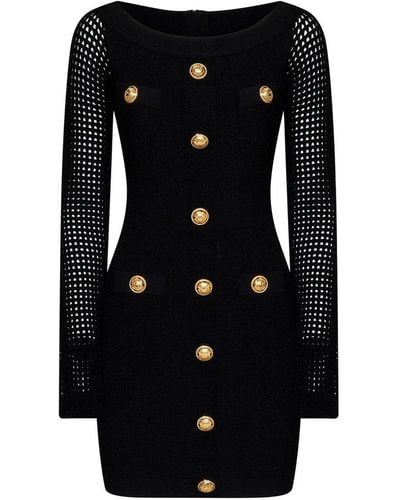 Balmain Paris Mini Dress - Black