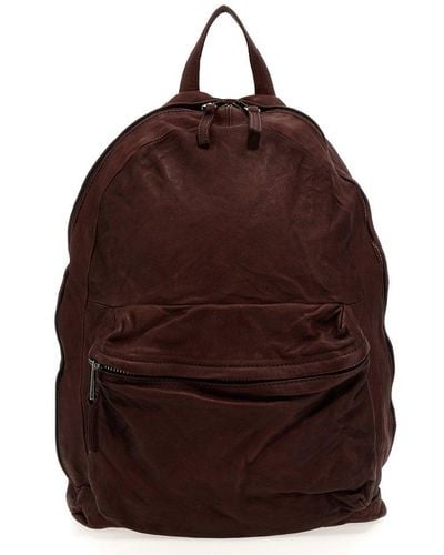 Giorgio Brato Top Handle Zip-up Backpack - Brown