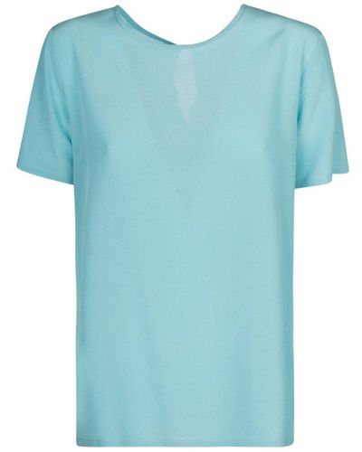 Etro Round Neck T-Shirt - Blue