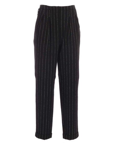 Moschino Pinstripe Tailored Pants - Black