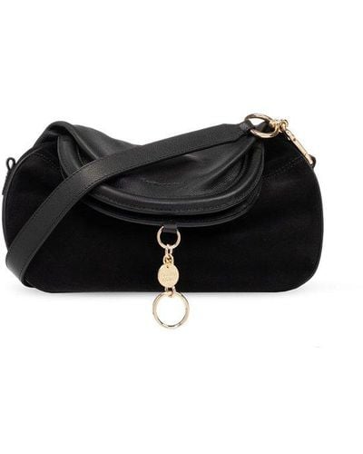 See By Chloé Shoulder Bag With Logo - Black