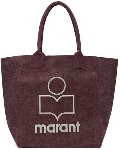 Isabel Marant Yenky Logo Embroidered Tote Bag