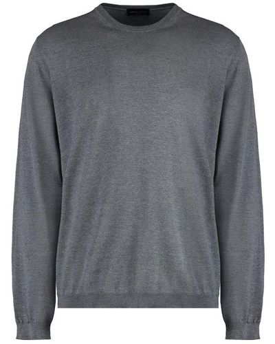 Roberto Collina Crewneck Knit Sweater - Gray