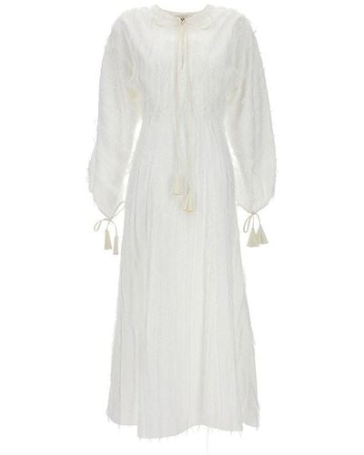 Lanvin Plumetis Dress - White