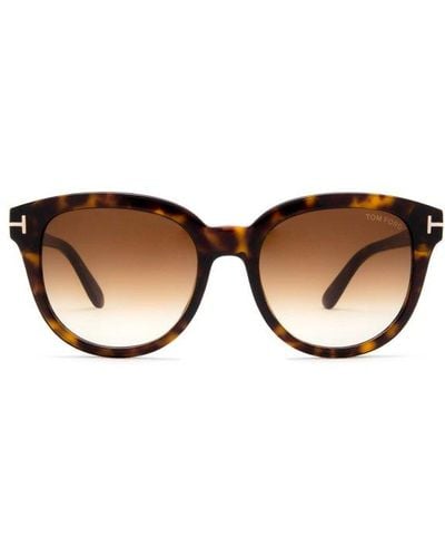 Tom Ford Olivia Rectangle Frame Sunglasses - Multicolour