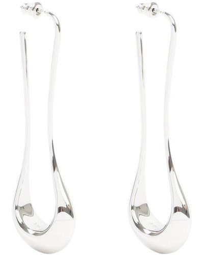 Lemaire Long Drop Earrings Jewelry - White