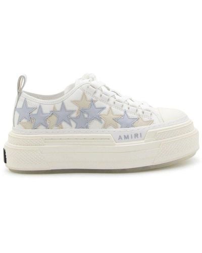 Amiri Stars Court Low Platform Sneakers - White