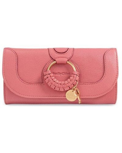 See By Chloé 'hana' Leather Wallet, - Pink