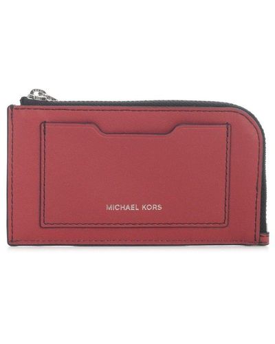 Michael Kors Zip-around Cardholder - Red