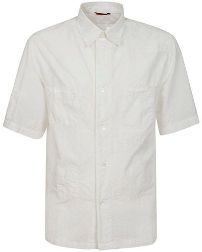 Barena Nodola Hoc Stone Short-sleeved Shirt - White
