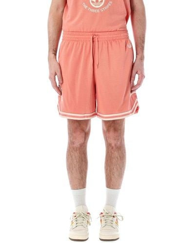 adidas Originals Vrct Piqué Drawstring Shorts - Pink