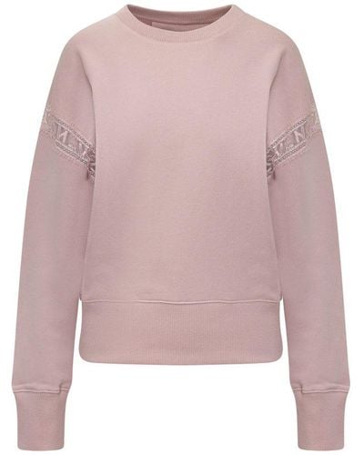 Givenchy Lace Webbing Sweatshirt - Pink