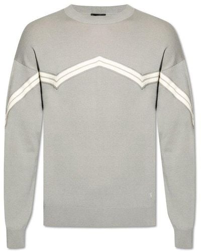 Emporio Armani Wool Sweater, - Grey