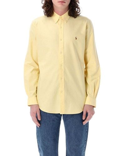 Polo Ralph Lauren Polo Pony-embroidered Buttoned Shirt - Yellow