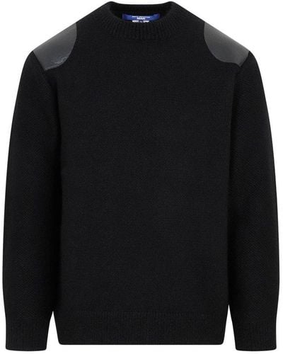Junya Watanabe Crewneck Knitted Sweater - Black