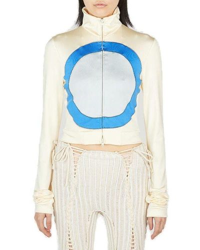 Marni Mock-neck Zipped Track Jacket - Blue