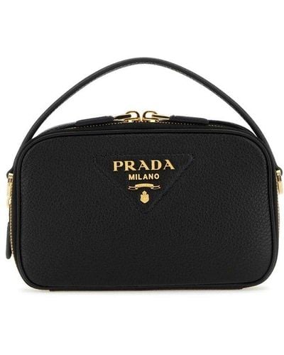 Prada Identity Crossbody Bag in Gray