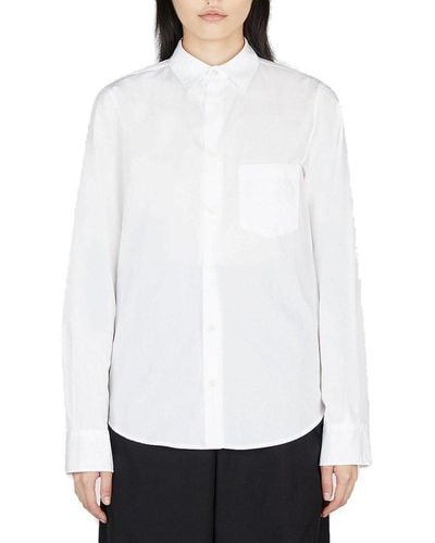 Ann Demeulemeester Buttoned Long-sleeved Shirt - White