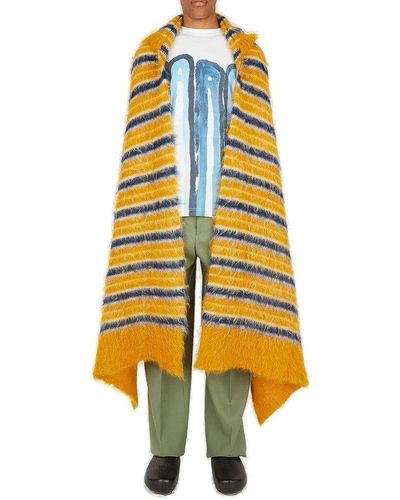 Marni Stripe Motif Hooded Shawl - Multicolour