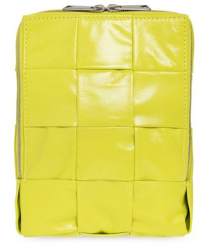 Bottega Veneta Yellow Mini Cassette Bag for Men