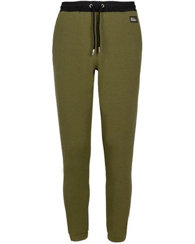 Karl Lagerfeld Logo Patch Drawstring Track Trousers - Green