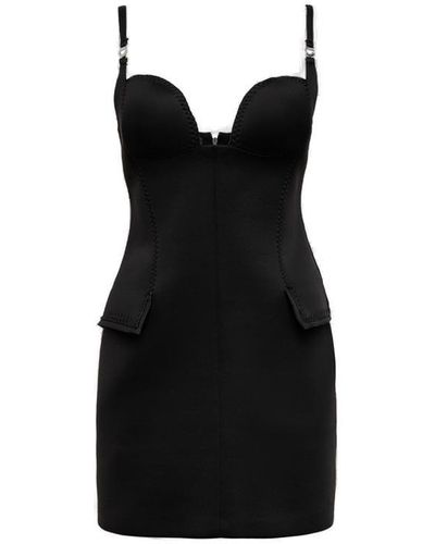 Coperni Cut Strap Dress - Black