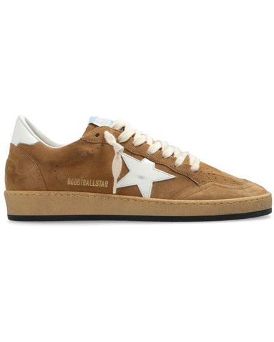 Golden Goose Ball Star Lace-up Trainers - Brown