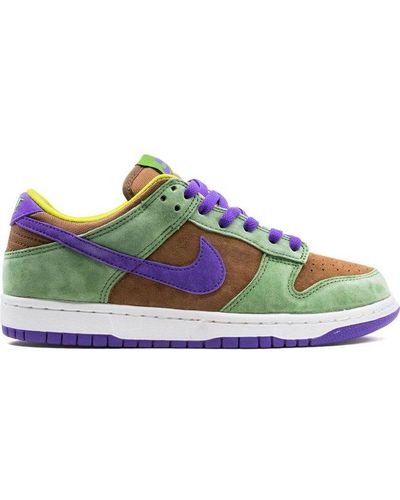 Nike Dunk Panelled Low-top Trainers - Green
