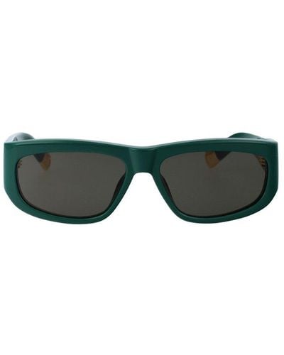 Jacquemus Rectangle Frame Sunglasses - Green