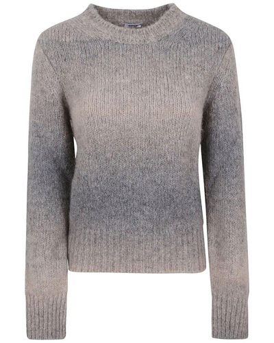 Aspesi Gradient-effect Crewneck Sweater - Gray