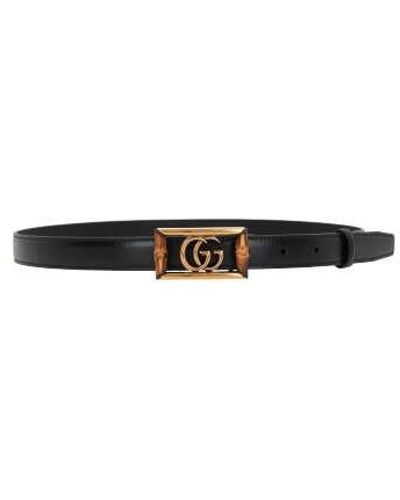Gucci Double G Bamboo Detailed Belt - White
