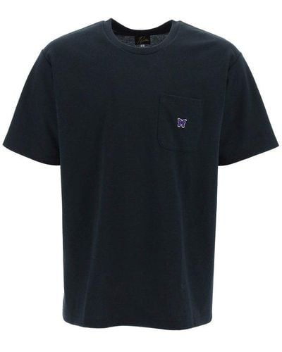 Needles Embroidered Pocket T-shirt - Black