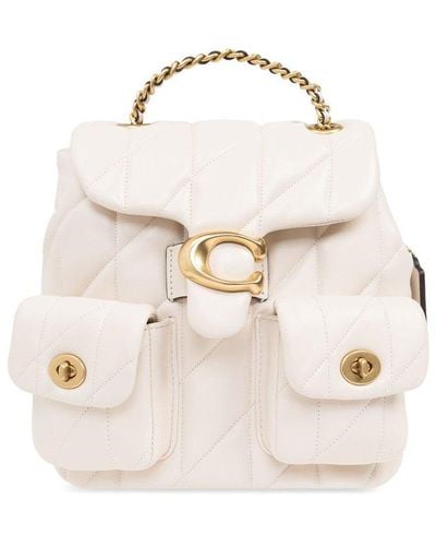 COACH Tabby Quilted Backpack - White