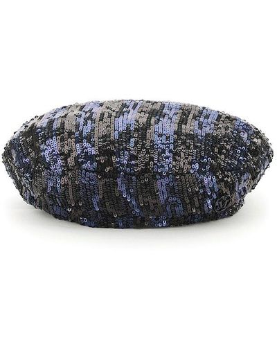 Maison Michel New Billy Hat With Sequins - Blue