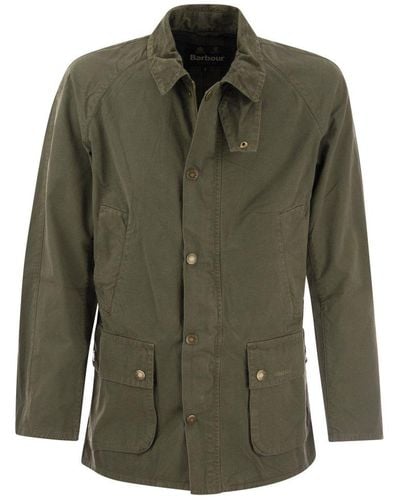 Barbour Long Sleeved Buttoned Overshirt - Green