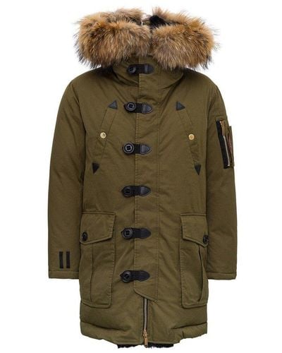 DSquared² Hooded Parka - Green