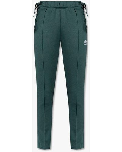 adidas Originals Logo Print Tapered Pants - Green