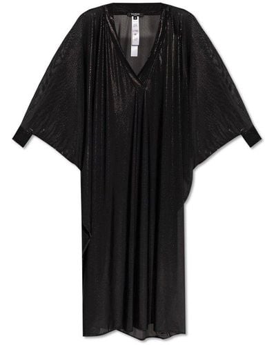 Balmain V-neck Beach Dress - Black