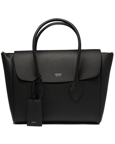 Ferragamo "East-West" Handbag - Black