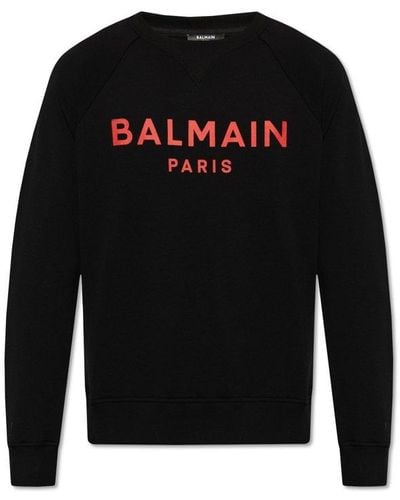 Balmain Sweatshirt With Logo, ' - Black