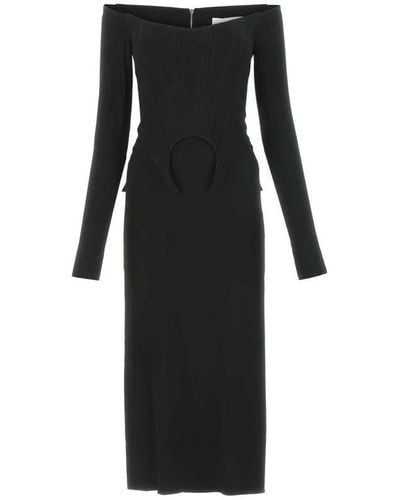 Dion Lee Arch Longline Corset Strapless Dress - Black