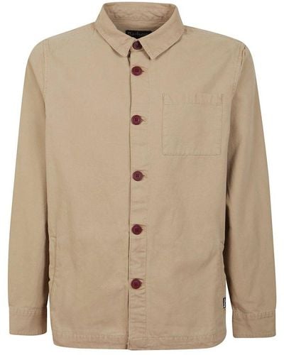 Barbour Buttoned Washed Overshirt - Natural