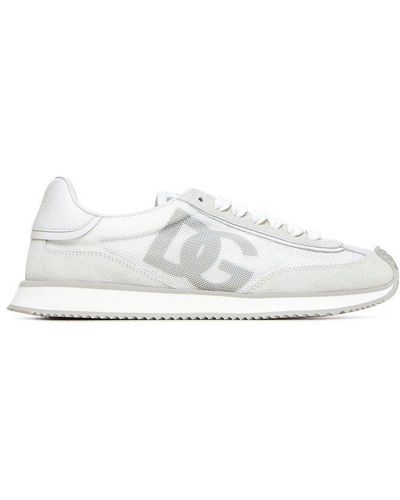 Dolce & Gabbana Dg Logo Printed Low-top Trainers - White