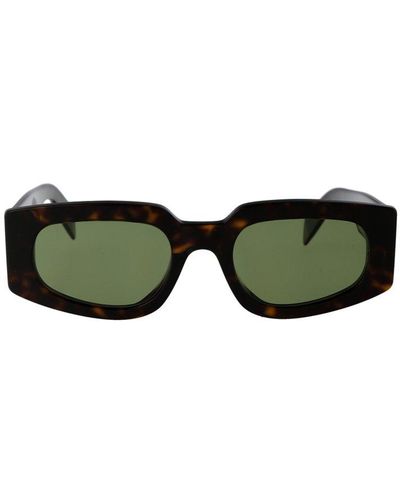 Retrosuperfuture Tetra Rectangle Frame Sunglasses - Green