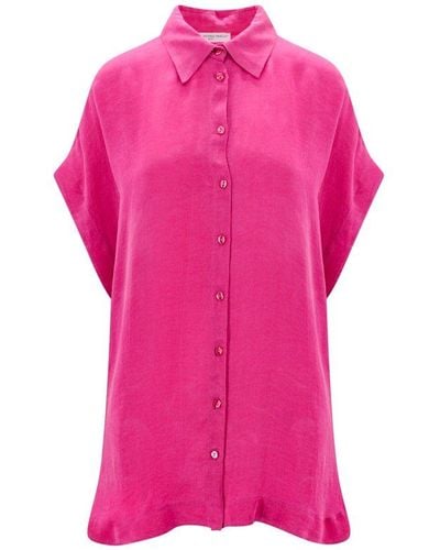 MVP WARDROBE Oversize Buttoned Shirt - Pink