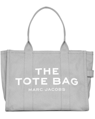 Marc Jacobs The Large Logo Patch Tote Bag - Grey