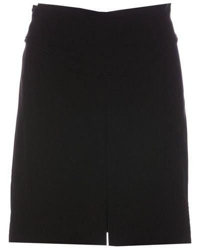 Pinko High Waist A-line Mini Skirt - Black