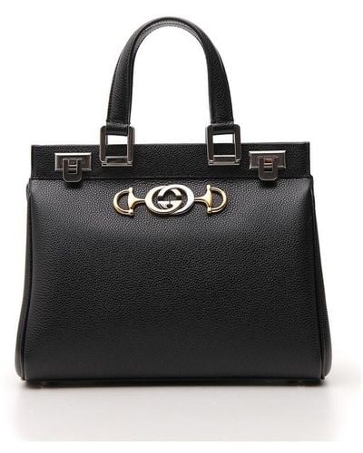 Gucci Zumi Small Tote Bag - Black