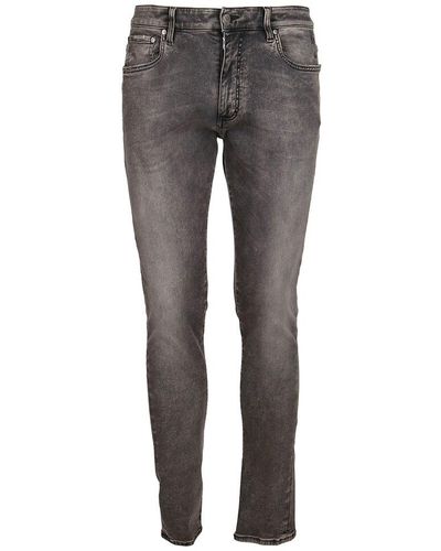 Represent Distressed Essential Skinny Jeans - Grey
